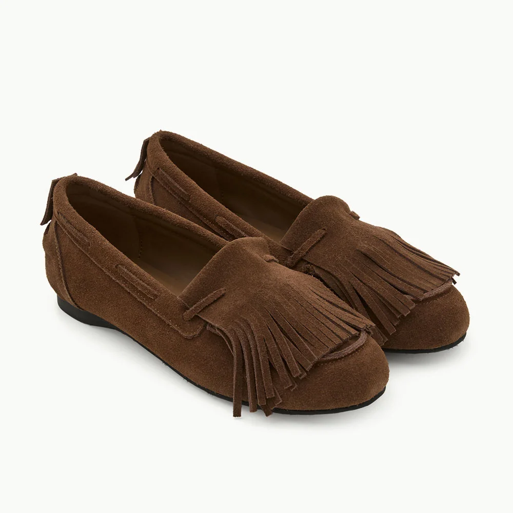Double Fringe loafer / Brown