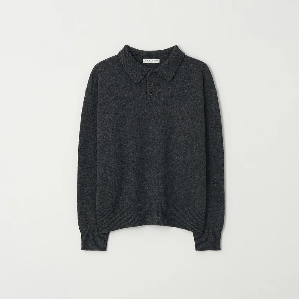 Misty Collar Knit CHARCOAL