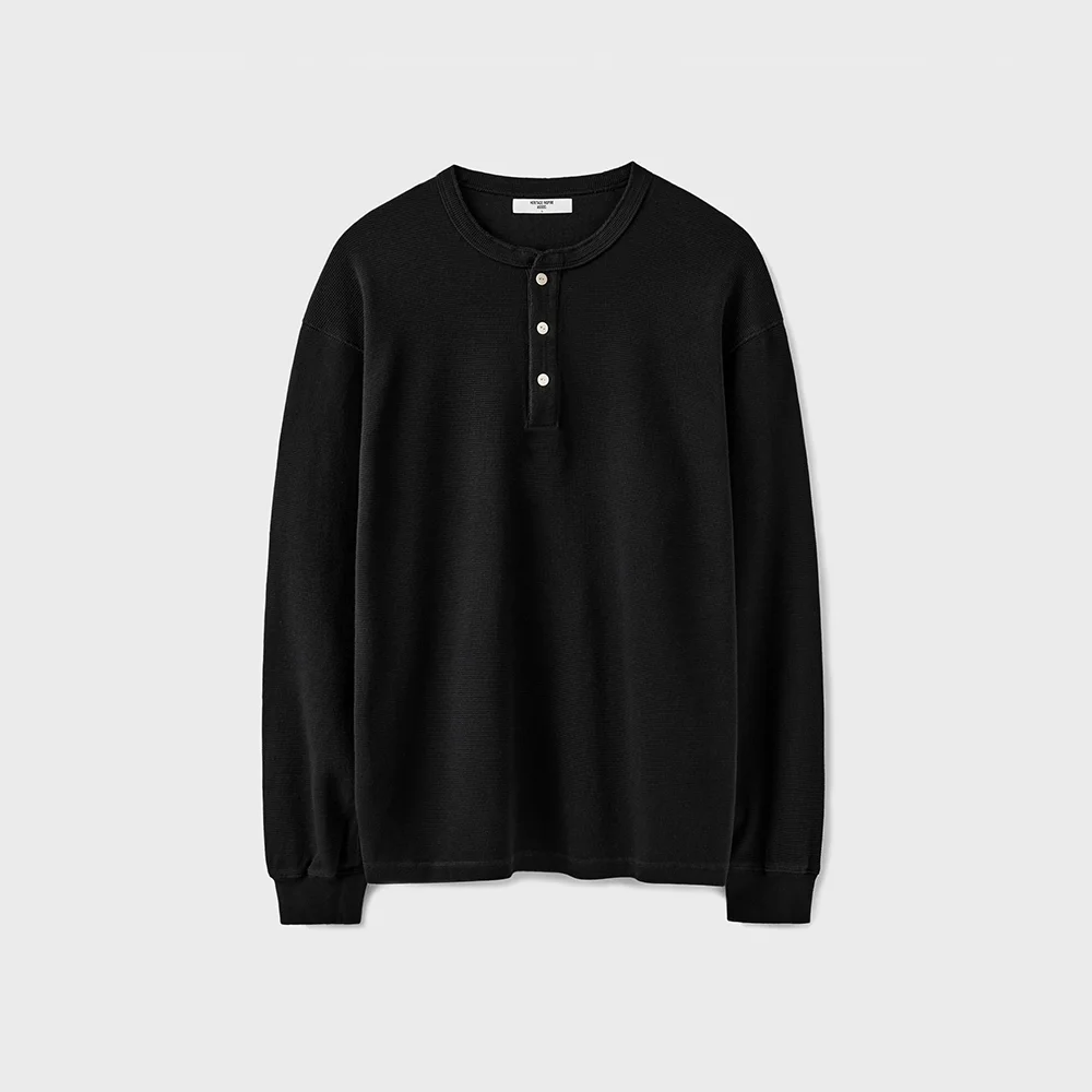 WAFFLE HENLEY L/S T-SHIRT