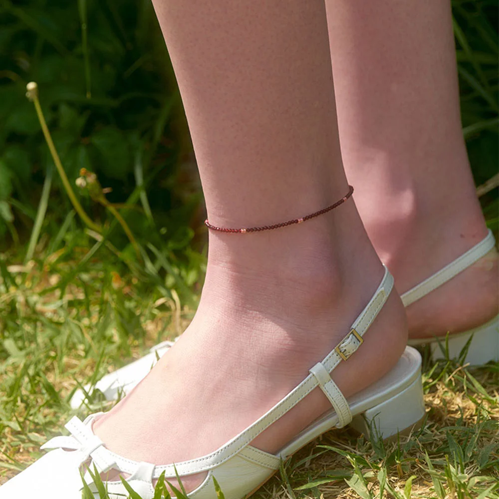 Deep Flower Anklet (L242MAK030)