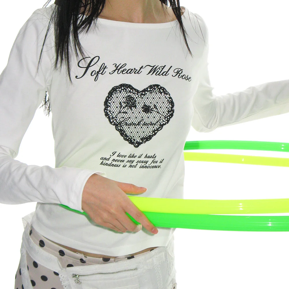 HEART PRINT BOAT NECK TOP_WHITE