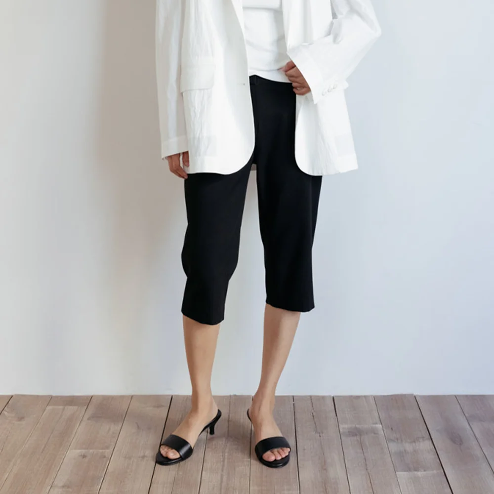 Slim Biker Pants (Black)