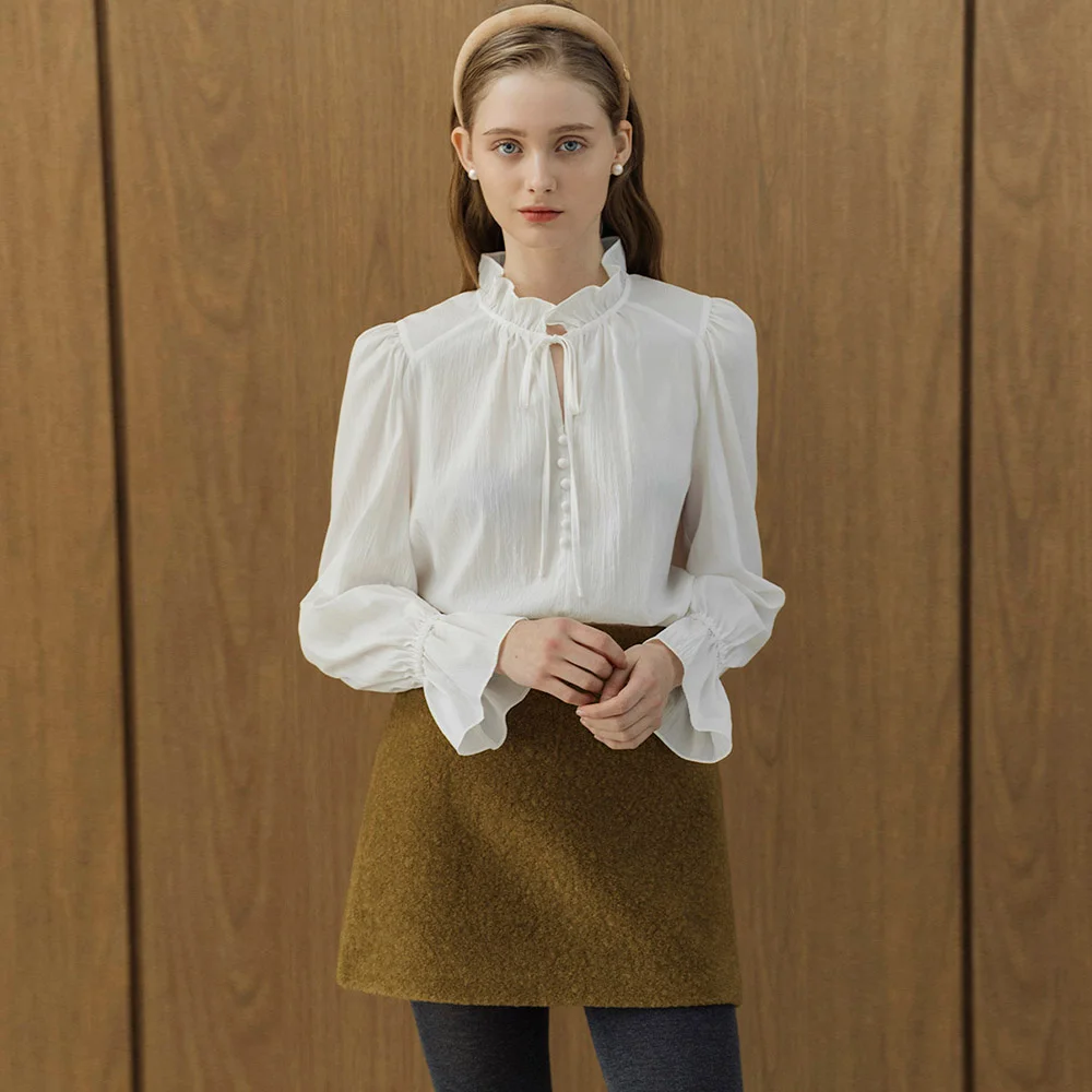 Lautre de min White Blouse