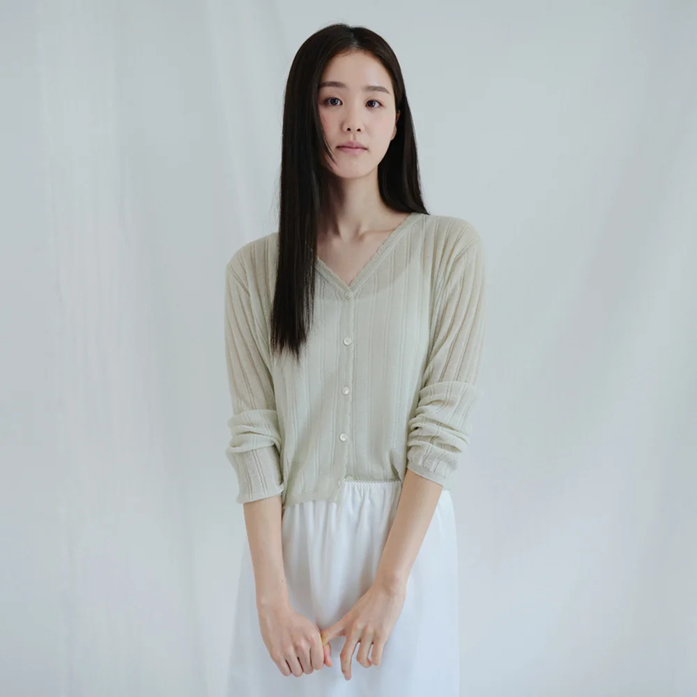 Como Cardigan_Apple Mint