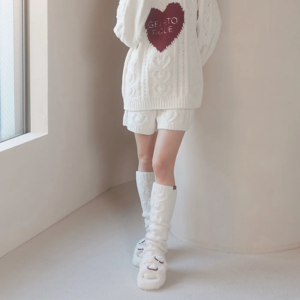 HEART COLLECTION 心形 扣環 環保 毛絨 室內 鞋 PWGS251701