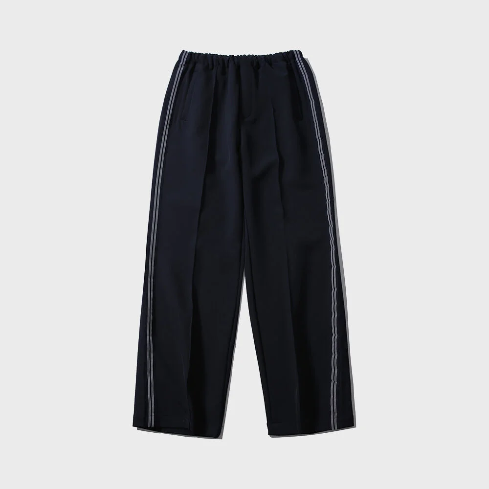 DRAPE TRACK PANTS (NAVY)