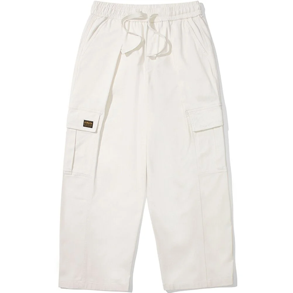 M-LABEL WIDE-FIT CARGO PANTS 奶油