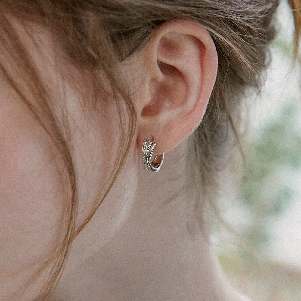 Glossy Wide Earrings. EB1787