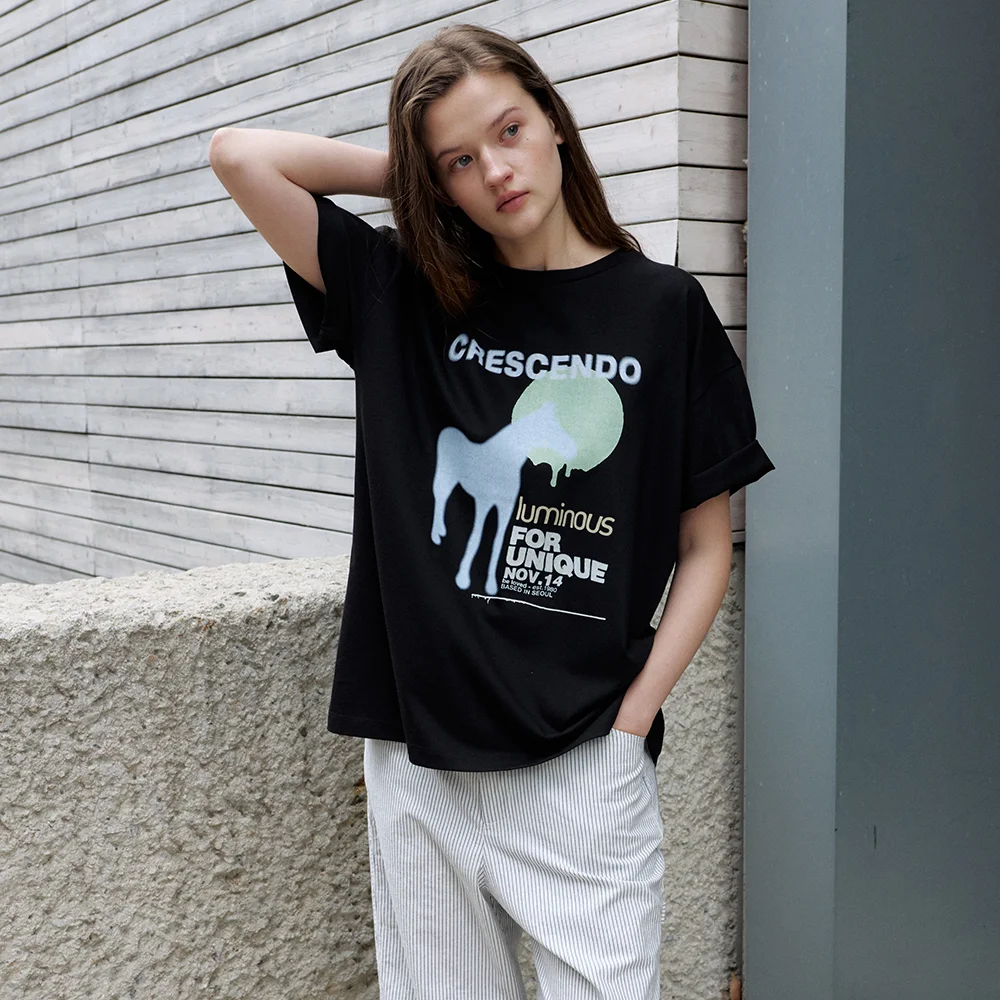 crescendo tee - black