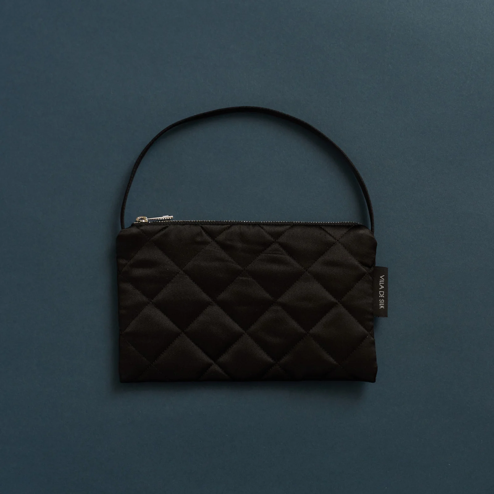 Quilted silk mini bag