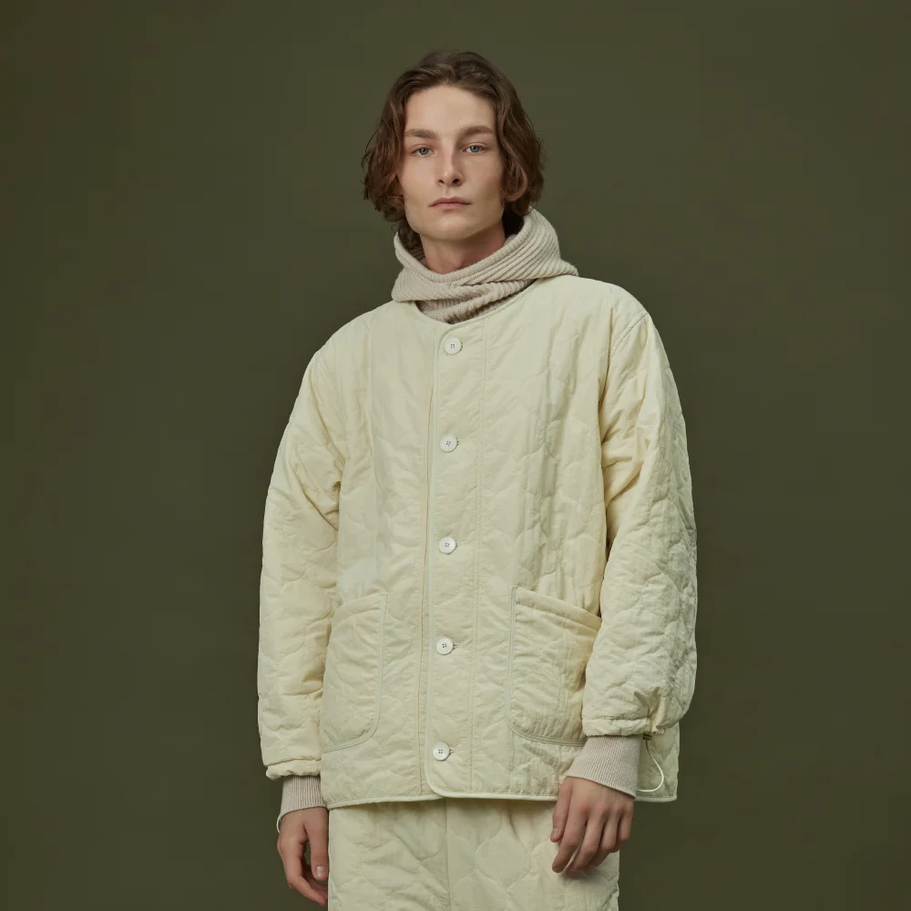 QUILTING PADDING JACKET_ivory (men)