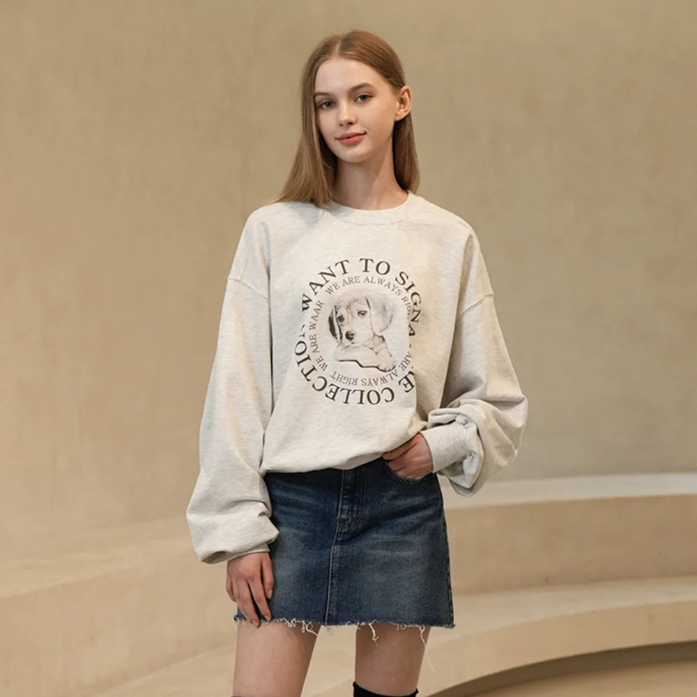 WT-06 PUPPYR LETTERING MTM_WHITE MELANGE