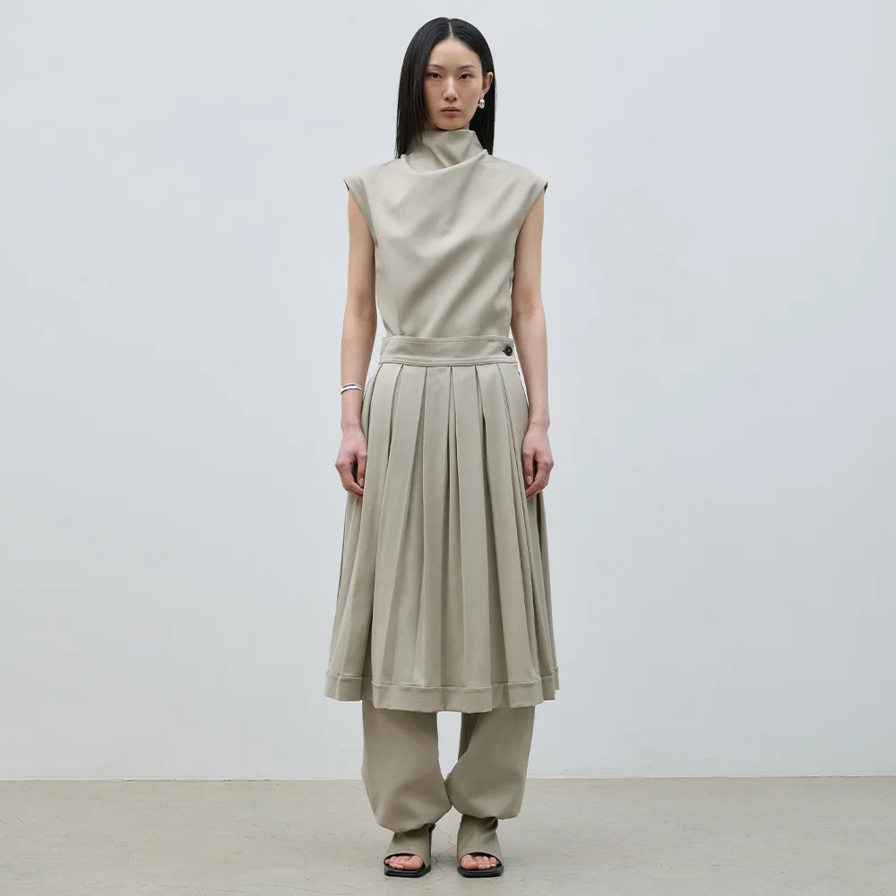BIEN PLEATS WRAP SKIRT