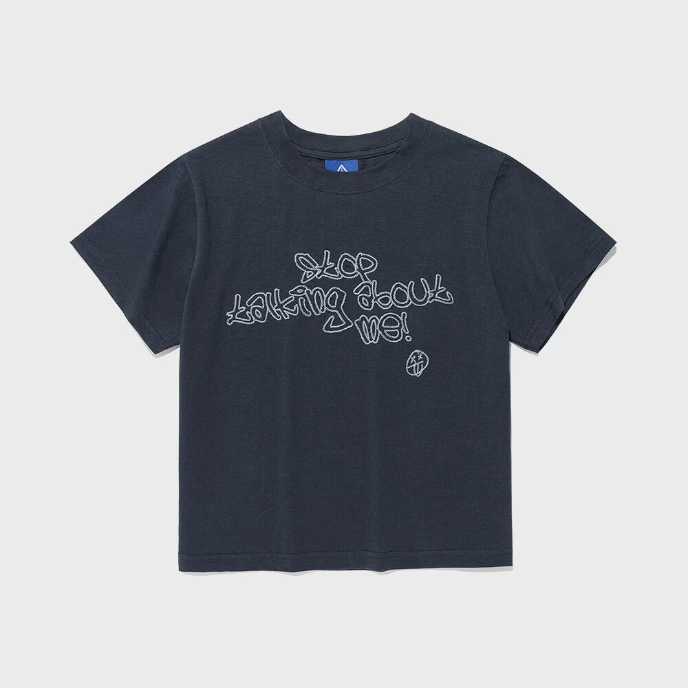 STOP STITCH CROP TEE_NAVY(IK2FMFT525A)