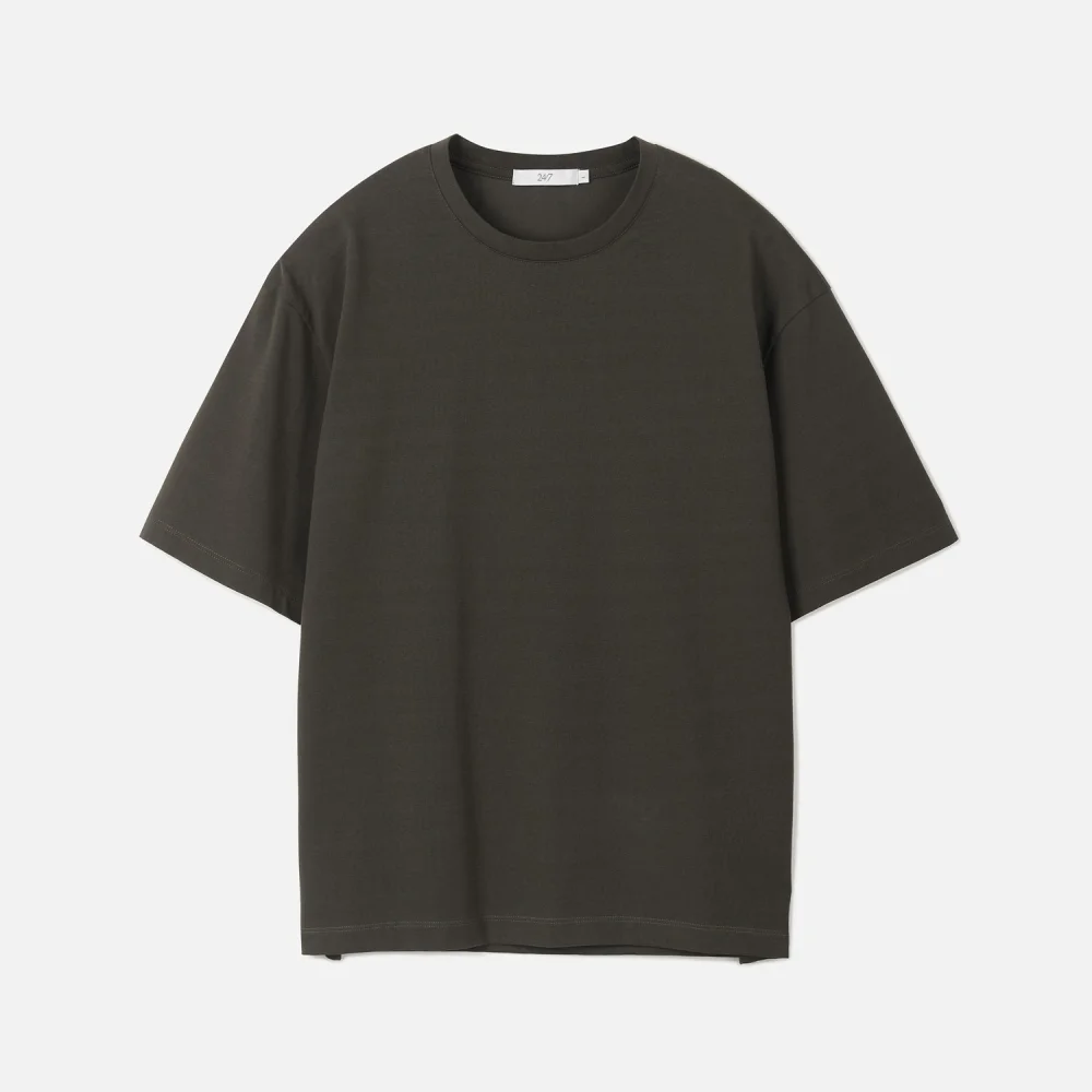 COTTON ASKIN BLENDED CROP TEE BROWN (247)