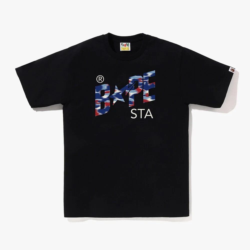 Screen 迷彩 BAPE 星星 T恤(M) BLACK