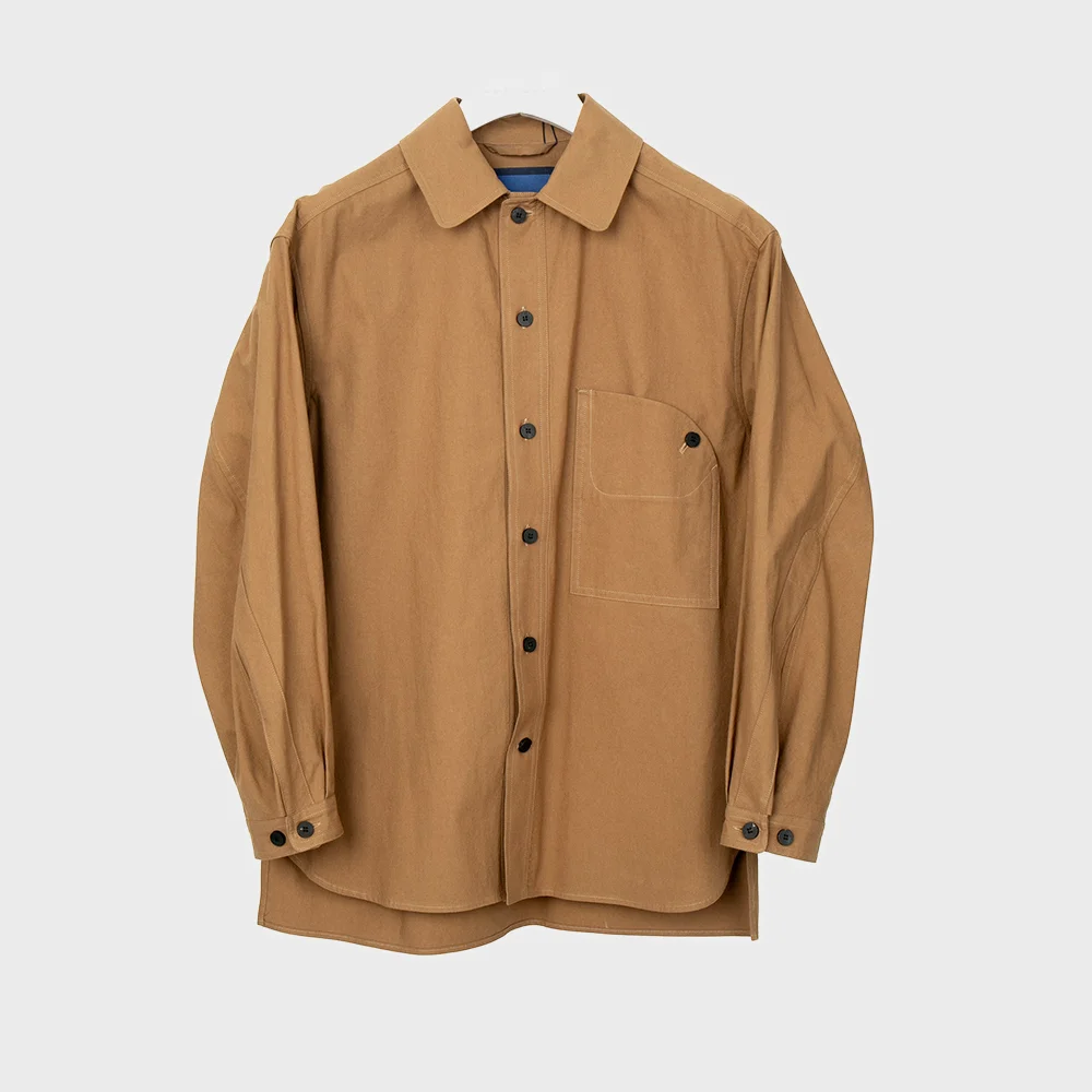 VINTAGE COTTON SHIRT_BROWN