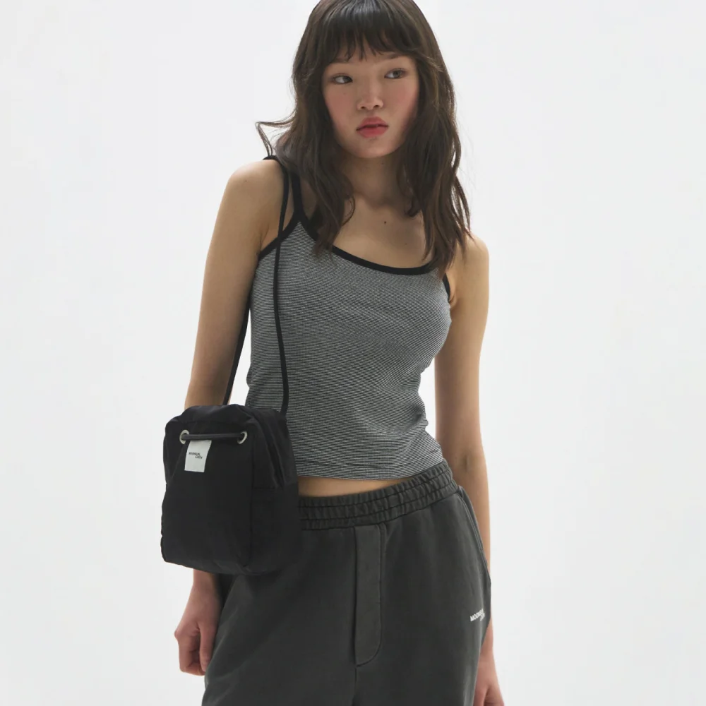M.C 2-Way Eyelet-Strap Mini Bag / BLACK