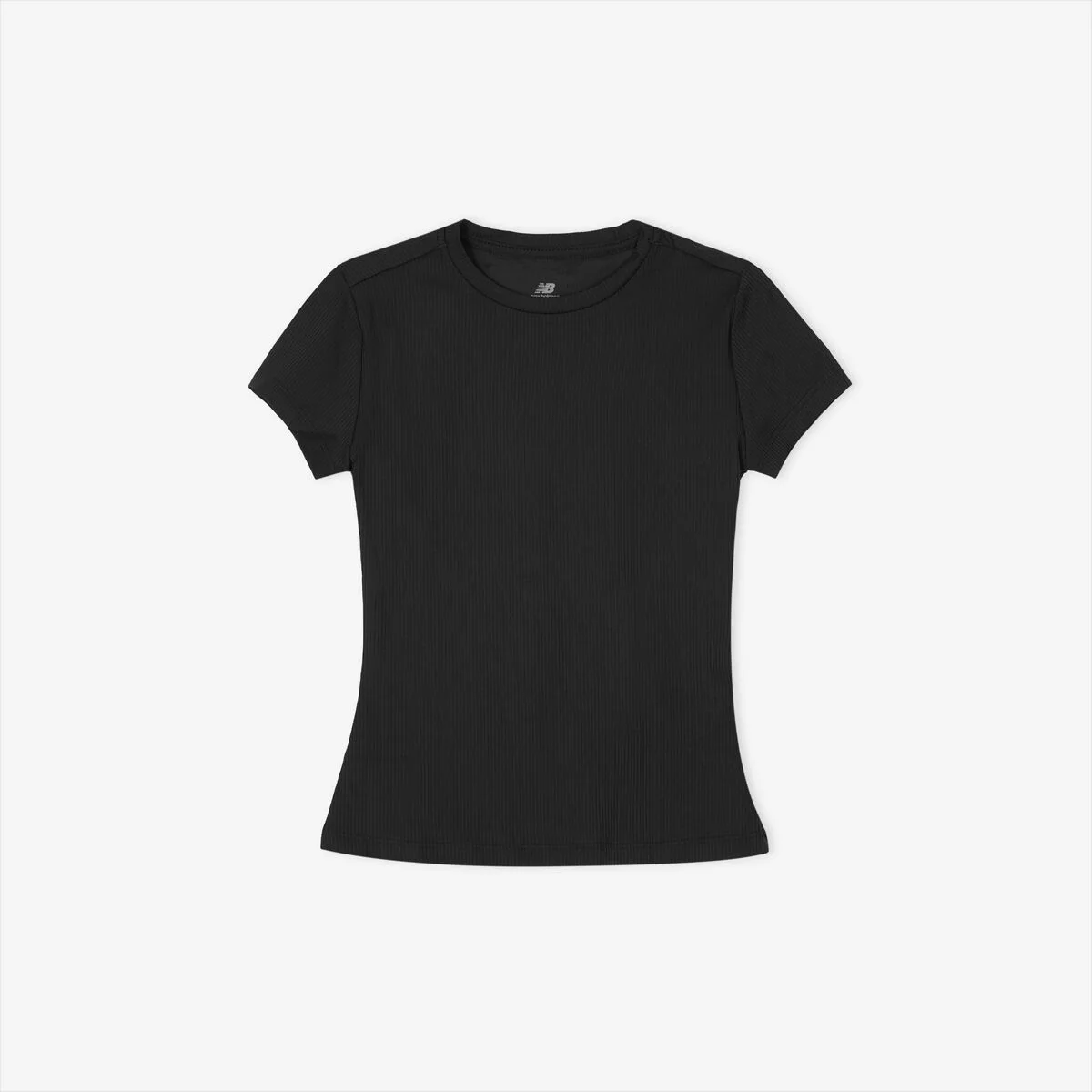 NBNEG2V452 / WOMEN Fitted 羅紋 短袖T恤 (BLACK)