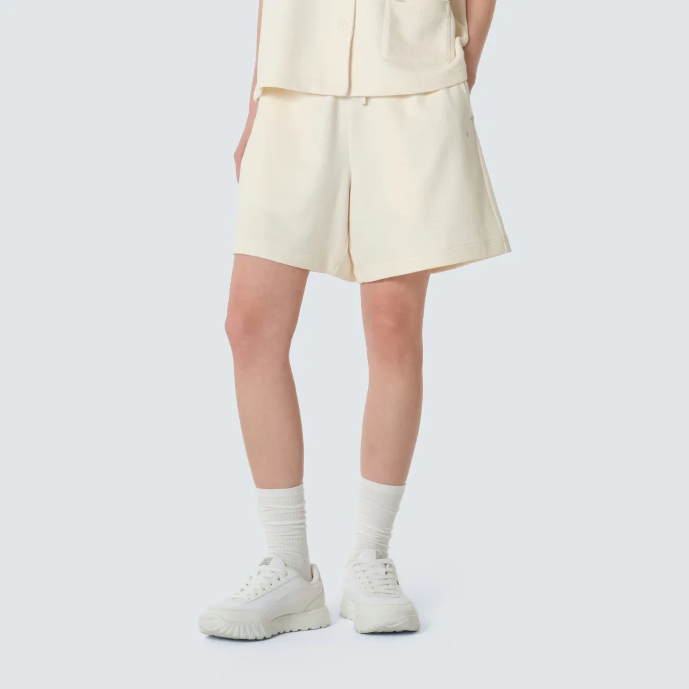 毛圈布 女裝 短褲 Butter Ivory (S26MWFKH35)