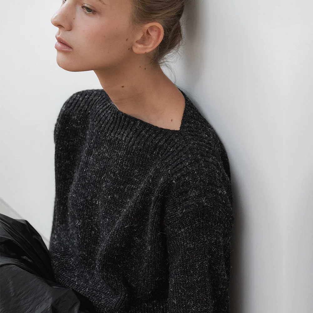 Agathe Boat-Neck Knit (Black)