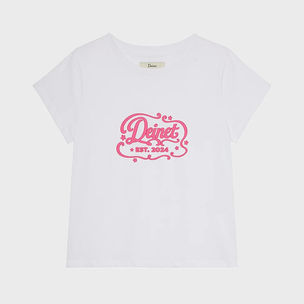 POP COLOR T-SHIRT IN WHITE