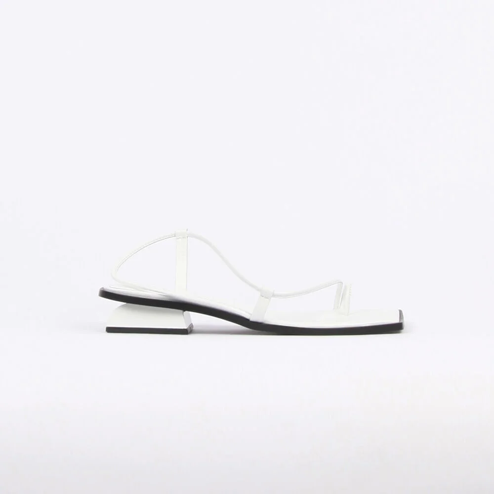 Aida Sandals Leather White