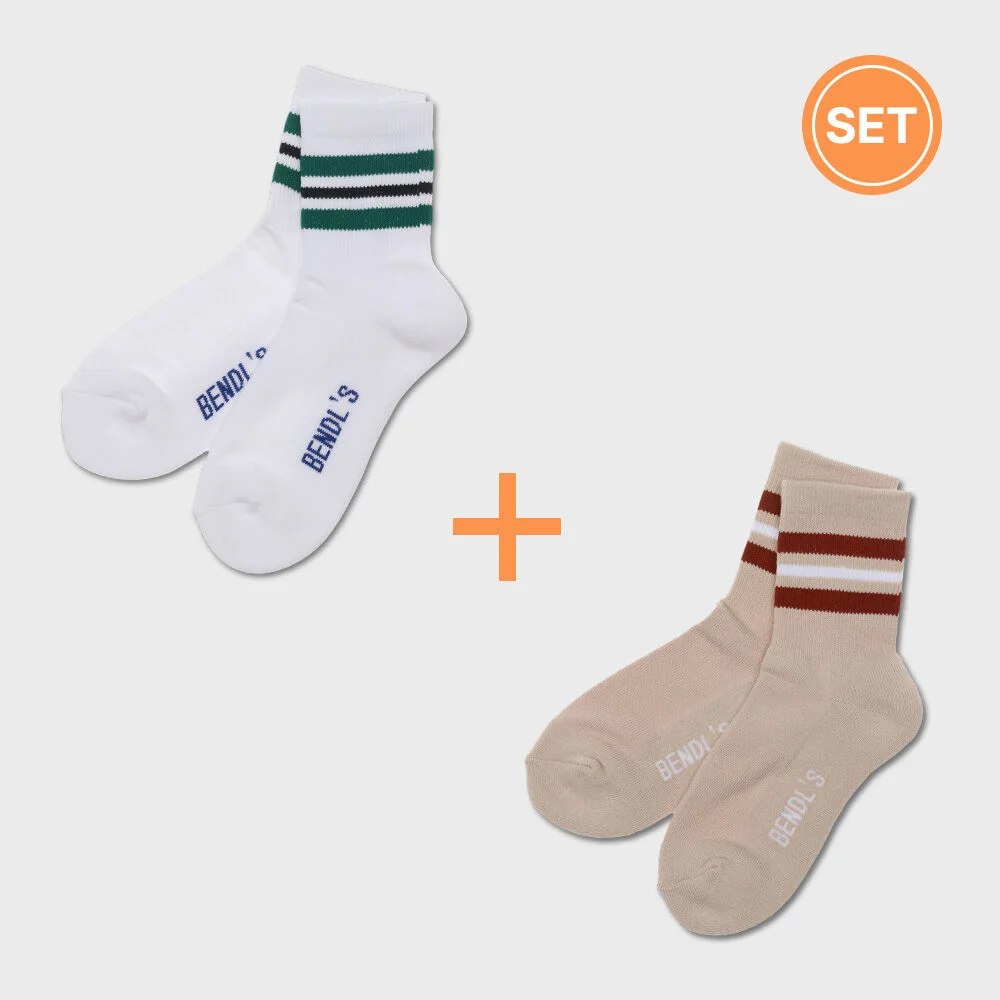 STRIPED SOCKS NO.2 - SET -