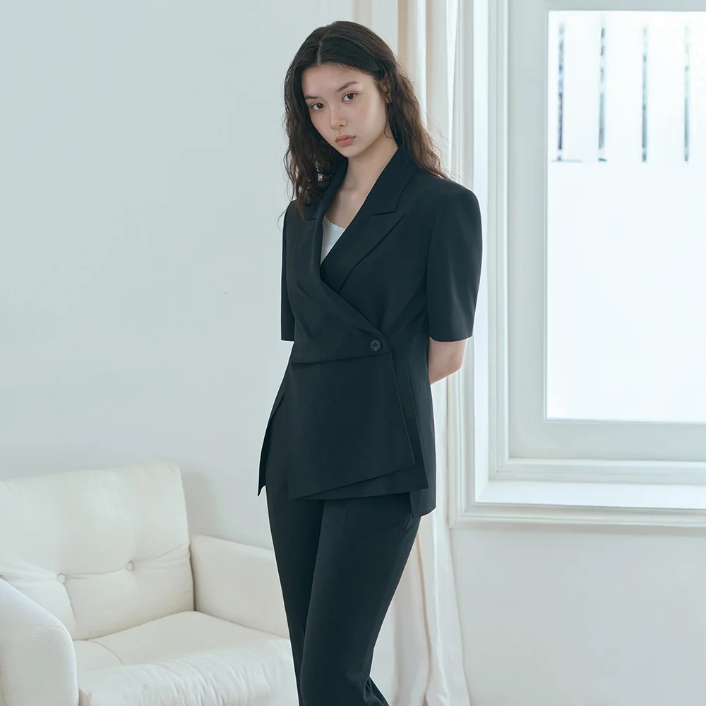 it MICHA 腰部 點綴 半袖 外套 ITQ4ZJK540 (BLACK)