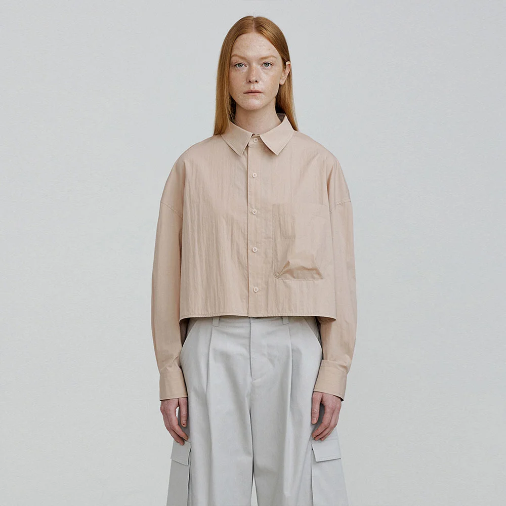 CRO overfit crop shirts