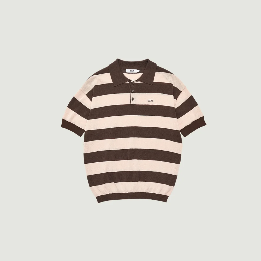REEF STRIPE COLLAR KNIT (PINK)