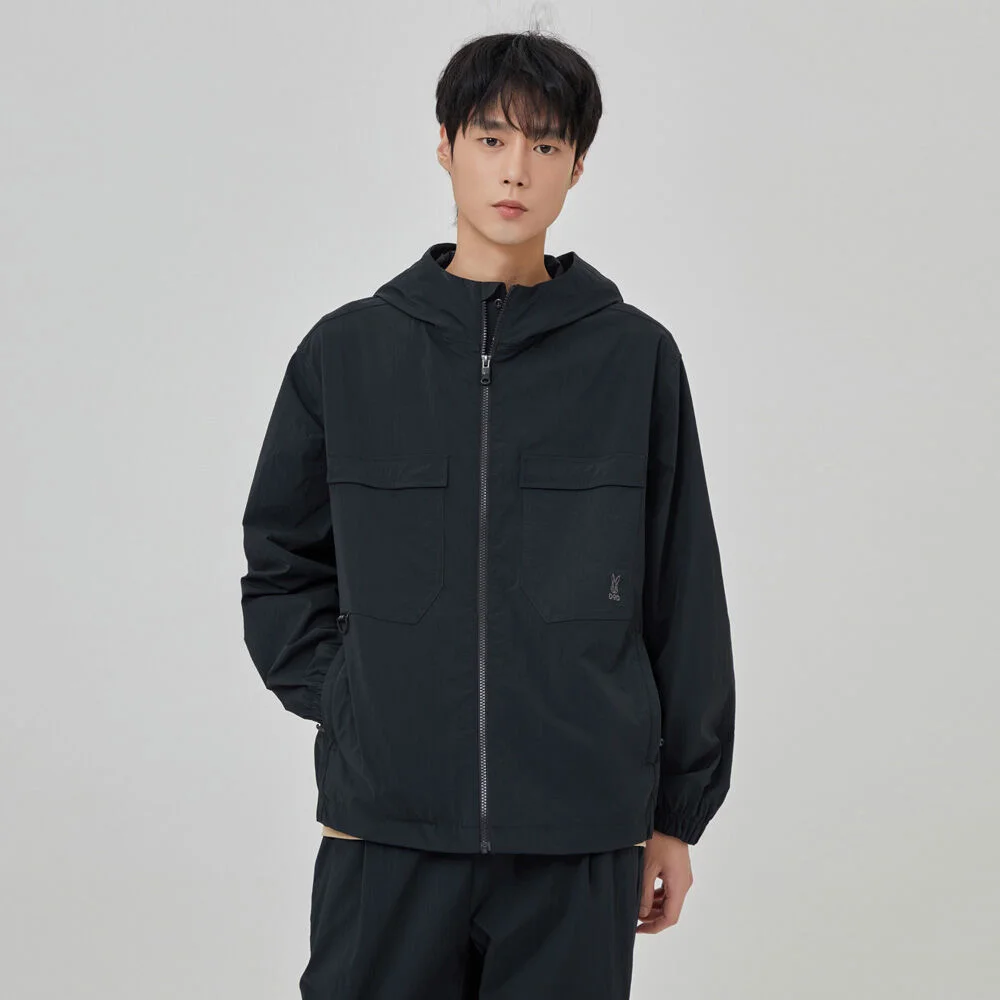 Miro 連帽衫 拉鏈外套(BLACK)