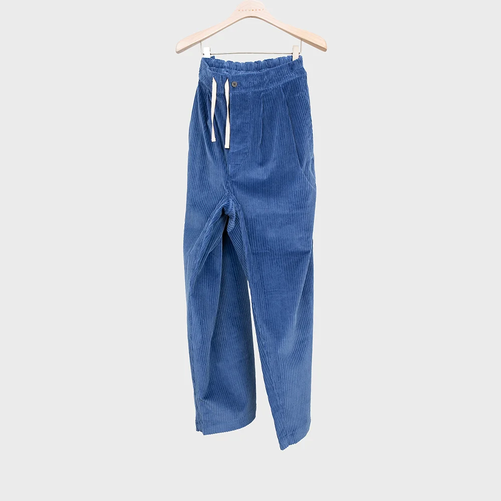 CORDUROY TUCKED PANTS