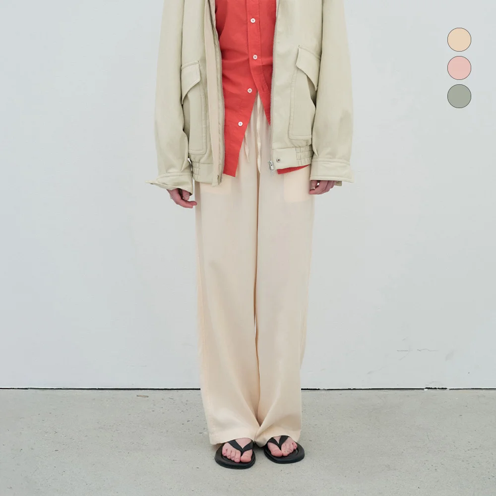 Satin Banding Pants_3 color
