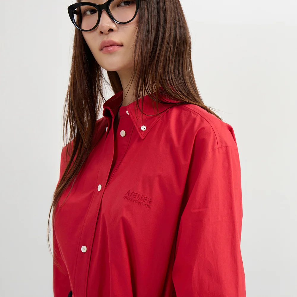 Dot Shirt Blouse (red) LFSAM26800REX