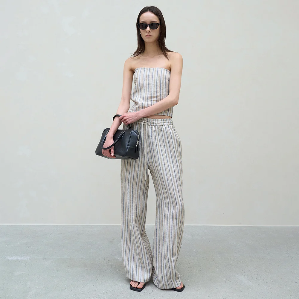 RETA LINEN STRING PANTS