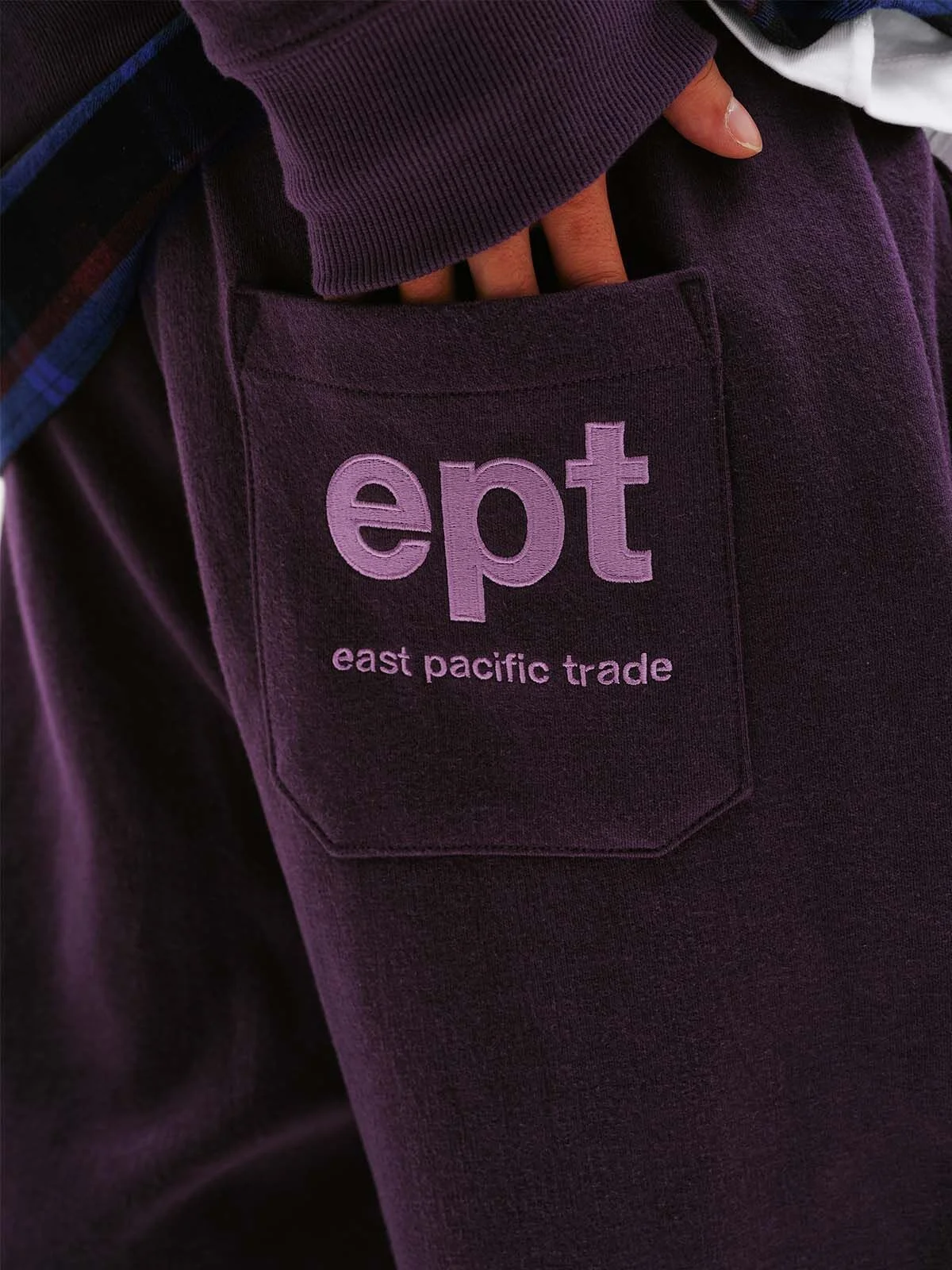 CLASSIC LOGO SWEAT PANTS (PURPLE)