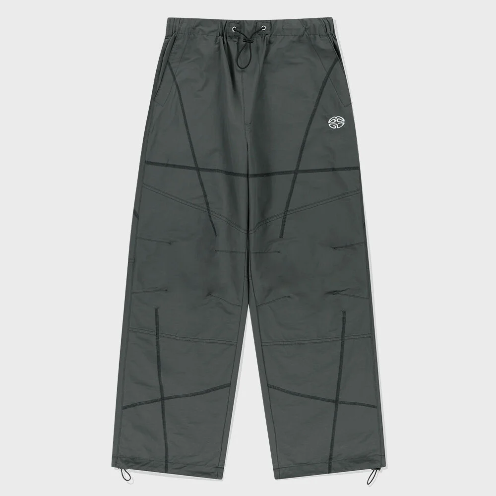 COVER STITCH PARACHUTE PANT CHARCOAL(MG2EFMPA10A)