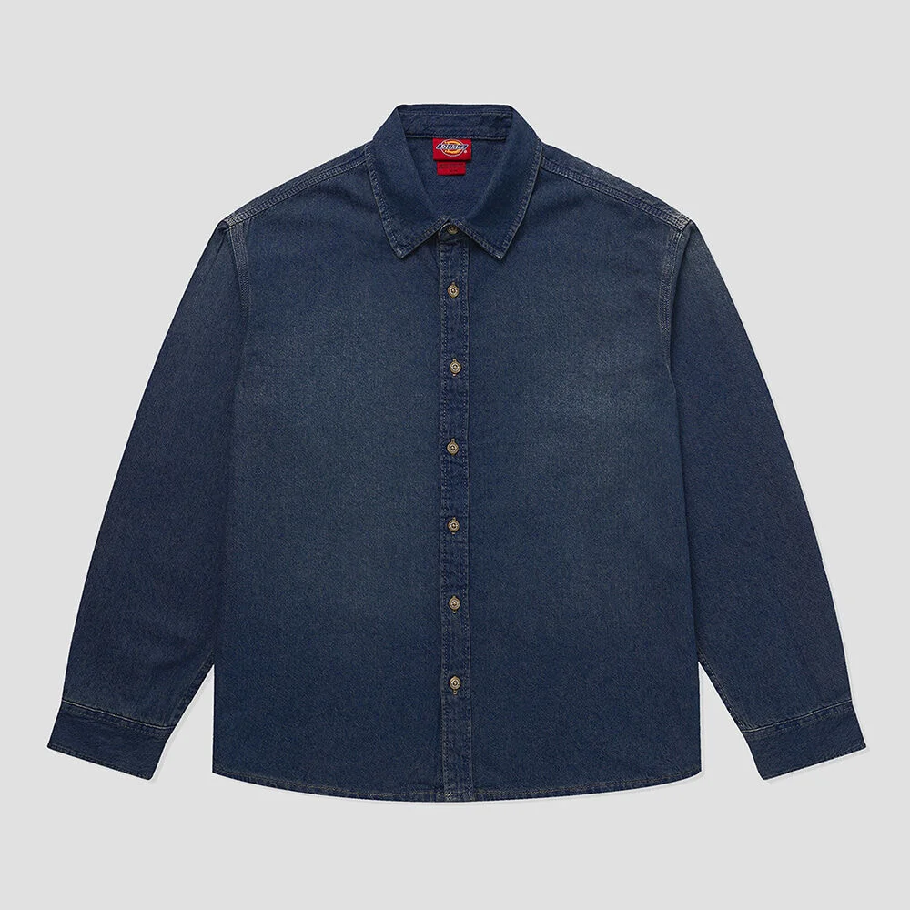 輕量 牛仔 襯衫 Dark Indigo
