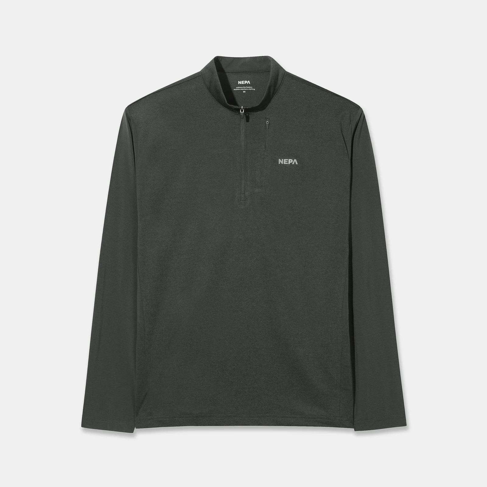 NEPA/Official Direct 7M35421 男裝 透氣 冰霜色 長袖 拉鏈 T恤