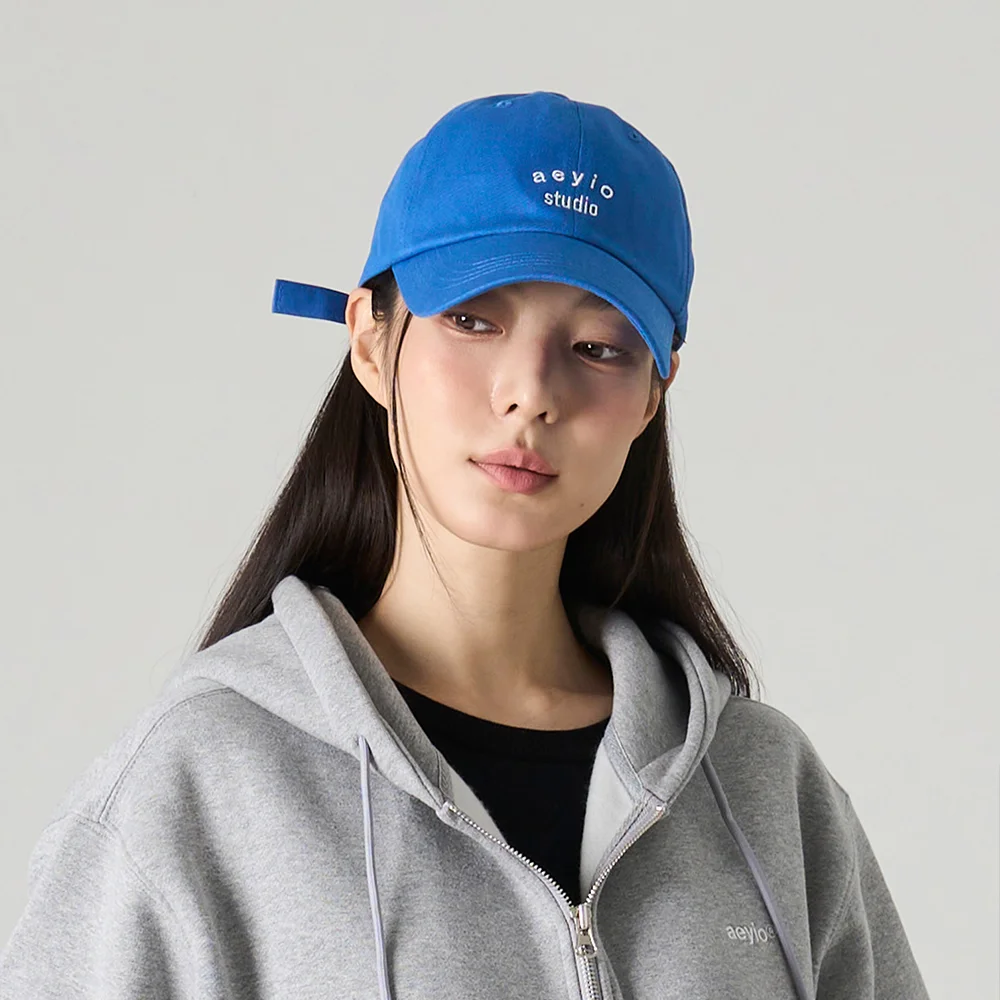 (網紅 著用)AEYIO STUDIO LOGO BALL CAP_AEYIO Studio 帽_BLUE(CA2020)