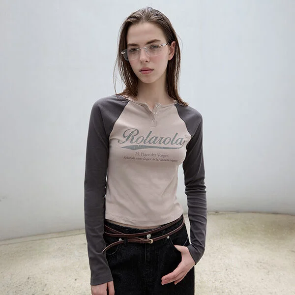 VINTAGE LOGO RAGLAN T-SHIRT BE+CH