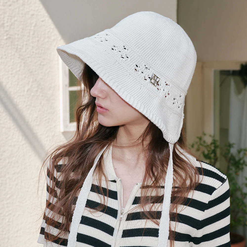 Blossom Hole Bonnet Hat_2 Colors