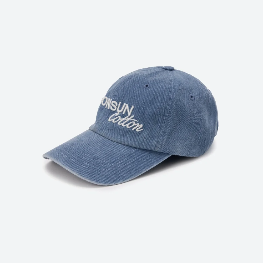 M.C Logo Vintage Washed Cap / BLUE