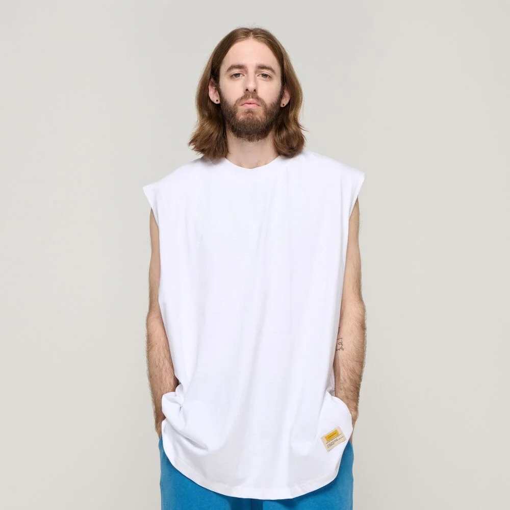 CB BIO OVER SLEEVELESS SHIRT (WHITE)