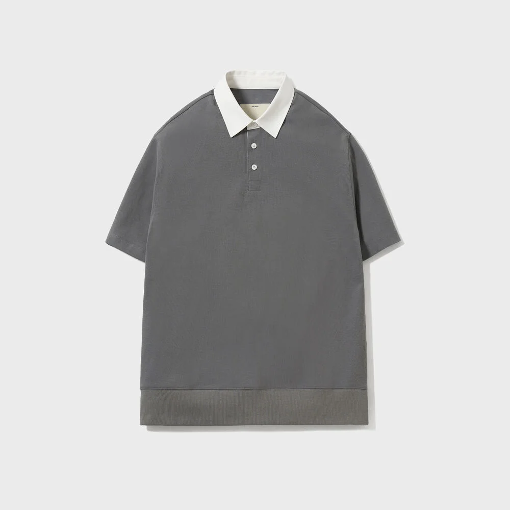 Short Sleeve Rugby T-Shirt_Charcoal