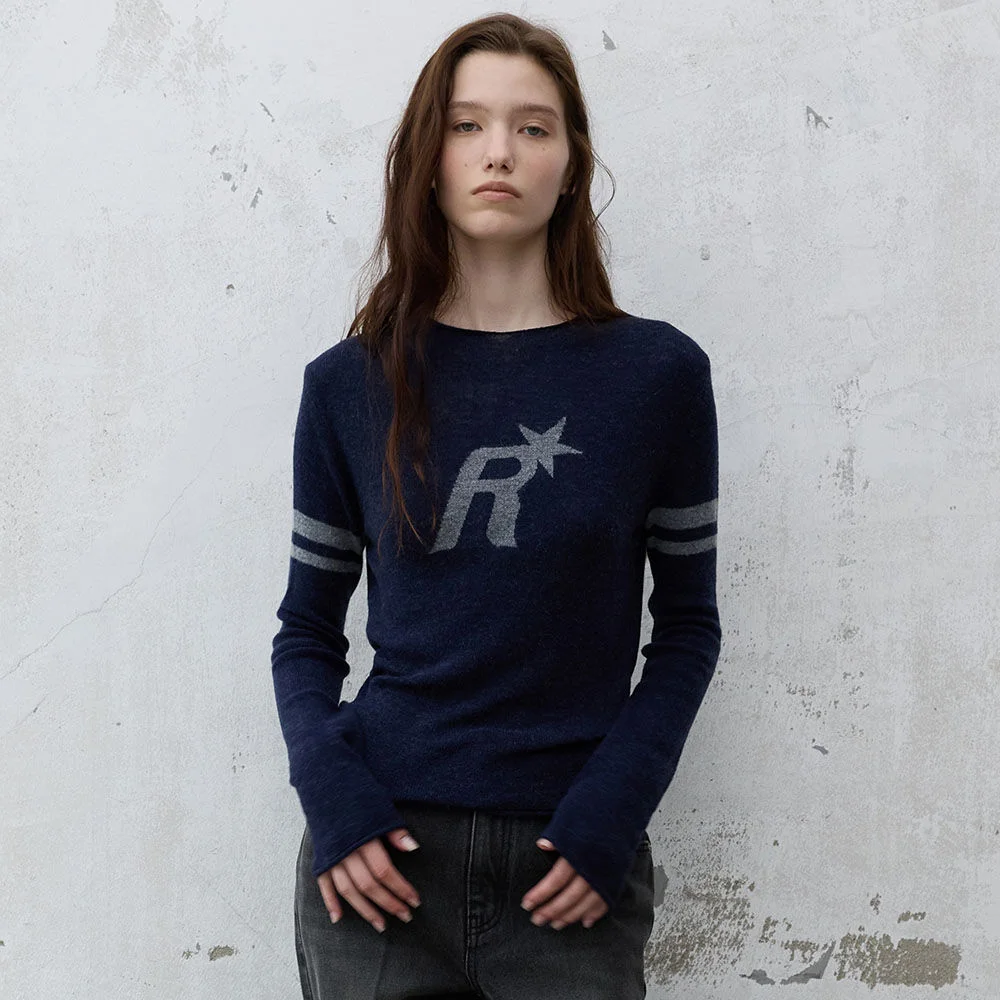 Alpaca Blended Raive Knit Top VK6AP974_2color
