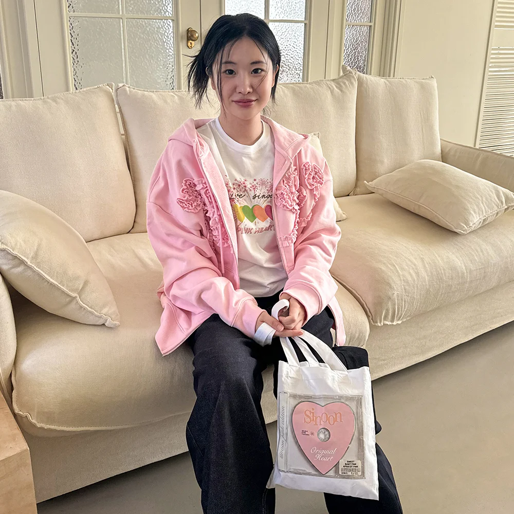 Pink X Sinoon Heart Eco Bag (White)