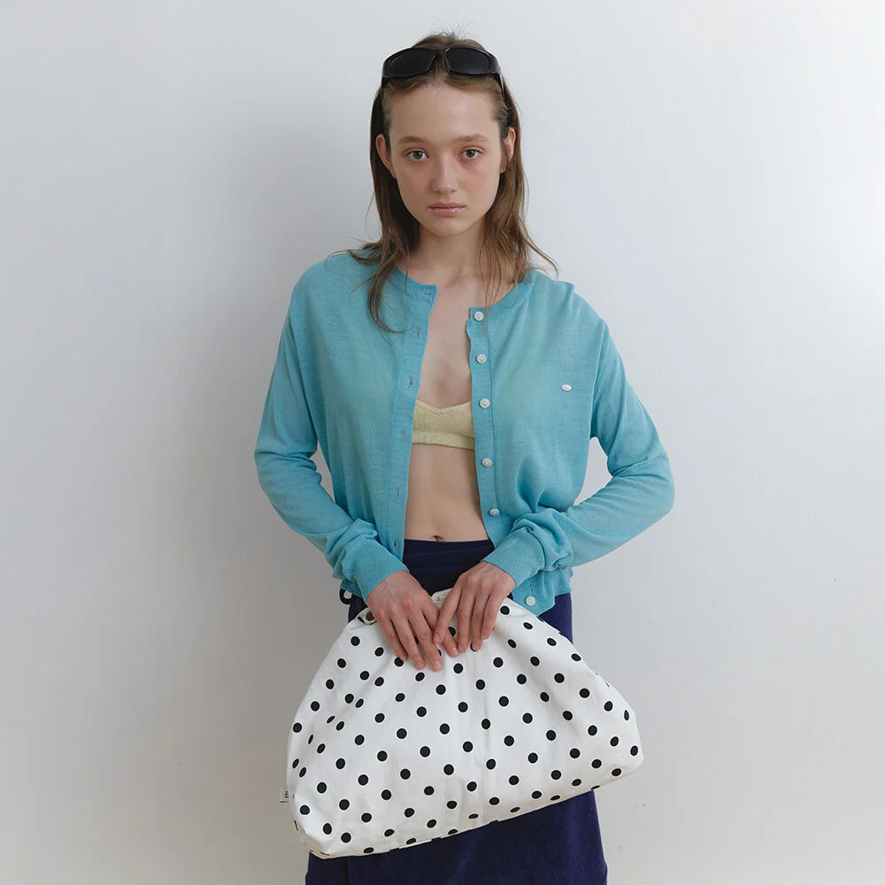 Basic cardigan Peacock blue