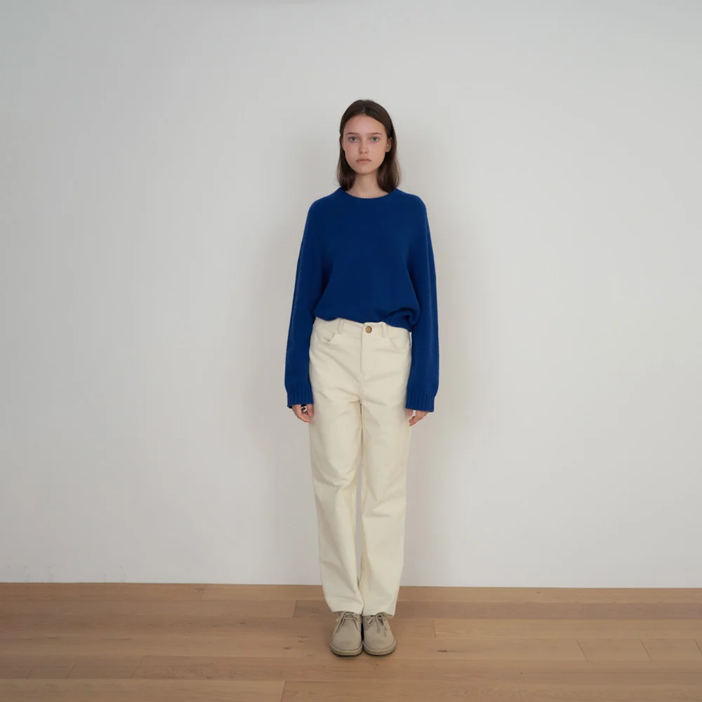 Cotton Strech Corduroy Pants (Ivory)